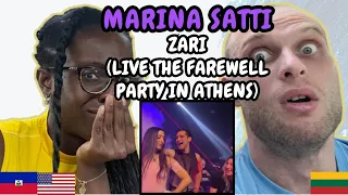 REACTION TO Marina Satti - ZARI (Live from the Farewell Party in Athens) | FIRST TIME WATCHING