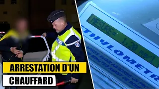 Arrestation d'un chauffard complètement ivre