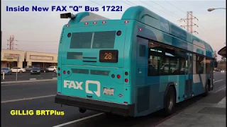 Inside New FAX Q Bus 1722! (Gillig BRTPlus)