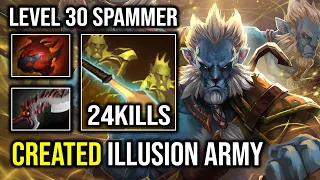 How to Create Unlimited Illusion Army with Level 30 PL Spammer Infinite Crit 1K GPM Dota 2
