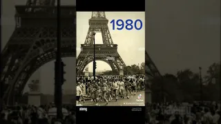 Tower Eiffel evolution 1890-2023 #edit#funnyshorts