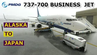 PMDG Boeing 737-700 MSFS 2020 | Anchorage To Haneda Flight | Alaska - Japan Trip | FlyEte Pro