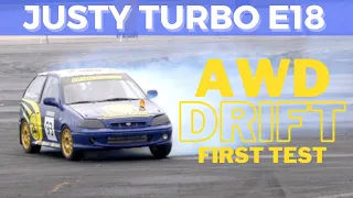 Justy Turbo E18 - AWD Drift Teszt