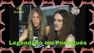 Entrevista final de Cliff Burton e James Hetfield no Metallica em 1986 (Legendado em Português)