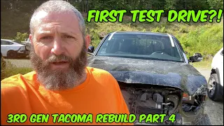 FIRST TEST DRIVE?! REPLACING SUSPENSION ON A WRECKED 3RD GEN TACOMA PART 4