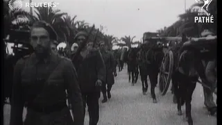 SPAIN: Franco's troops take Tarragona (1939)