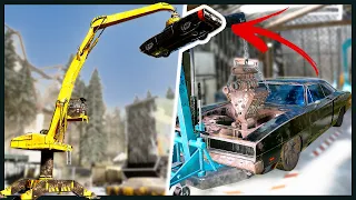 Earning Huge $$$ Crushing & Restoring Vehicles - Junkyard Simulator