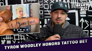 Tyron Woodley Got the Jake Paul Tattoo| BELOW THE BELT with Brendan Schaub