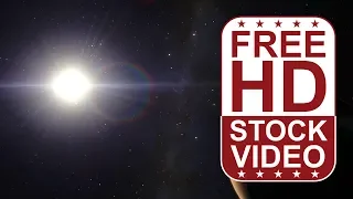 Free Stock Videos – space planets sun and planet Mars rotating in deep space 3D animation