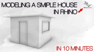 How to Model a Simple House in Rhino - In Less than 10 Minutes!