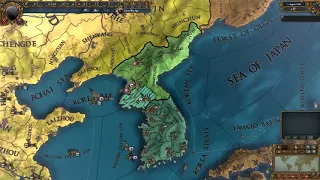 Korean War according to Europa Universalis 4 [EU4 Extended Timeline Timelapse]