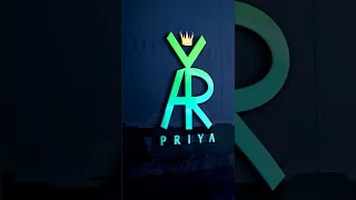 Priya name brand 3d logo design 💯🔥🔥#logo #namelogo #viral #shorts