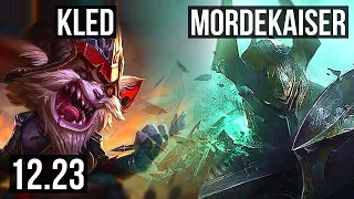 KLED vs MORDE (TOP) | 8 solo kills, 600+ games, Godlike | KR Diamond | 12.23