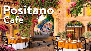 Autumn Positano Coffee Shop Ambience | Cafe Bossa Nova Instrumental Music for Positive Mood