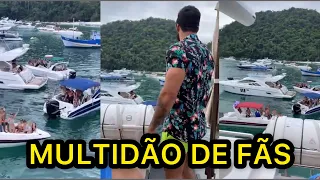 Gusttavo Lima e Andressa Suita REÚNEM MULTIDÃO de fãs para vê-los JUNTOS em ANGRA e imagem viraliza