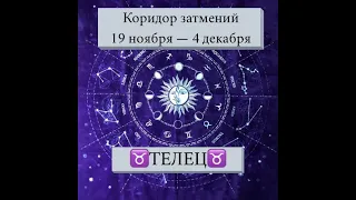 ТЕЛЕЦ коридор затмений 19 ноября   4 декабря 2021