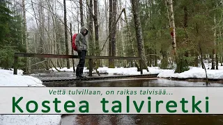 Todella kostea talviretki Meikon ulkoilualueella.