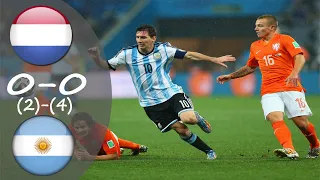 Netherlands vs Argentina 0-0 (2)-(4) Penalties Extended Highlights Semi Final FIFA WC 2014