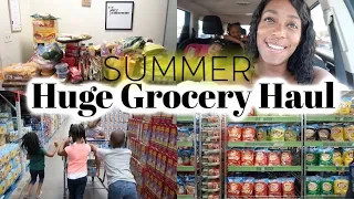 Huge Summer Grocery Haul / Large Family Grocery Haul / Sam's Club Shop With Me