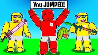 Roblox But... You CAN'T JUMP in Bedwars