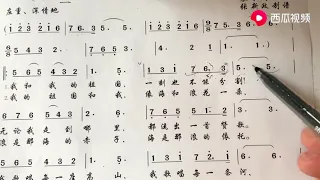 《我和我的祖国》简谱教学，通俗细致讲解，轻轻松松学简谱