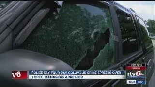 Police: 3 teens arrested after 4-day crime spree