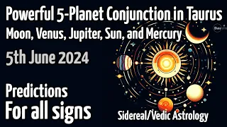 Five planet conjunction in Taurus | Stellium | वृषभ राशि में पाँच ग्रहों की युति Vedic Astrology