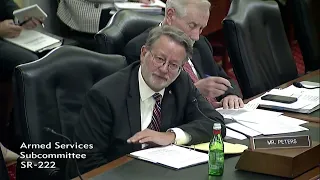 Senator Peters Asks Questions at Committee on Armed Services Hearing 05/01/2024