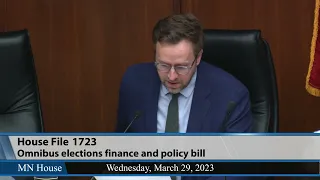 House Elections Finance and Policy Committee 3/29/23