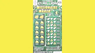 BOOM Nice Profit! - Scratchin' - £1 MILLION MILLIONAIRE MAKER 1 -  Card National Lottery Scratcher