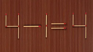 Move Only One Stick To Make Equation Correct, Matchstick Puzzle✓