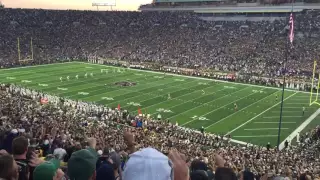 Notre Dame (flagged) Kick-off return vs. Michigan State - Saturday, Sept. 17th 2016