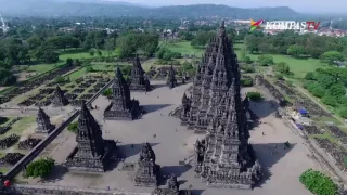 Candi Prambanan dari Angkasa