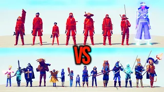 NINJA TEAM vs MELEE TEAM - Shuriken Team | TABS - Totally Accurate Battle Simulator