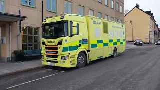 Ambulance Ride Along #6 with the 18 tons Mobil Intensive Care Unit. Stockholm, Sweden.