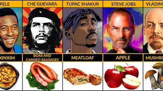 Favorite Food of Famous People Who Died