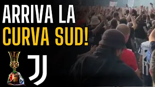 FINALE COPPA ITALIA | Arriva anche la CURVA SUD all'Olimpico | Sentite che ENTUSIASMO!