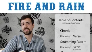 How To Play "Fire and Rain" by James Taylor - EASY STRUMMING VERSION FOR BEGINNERS