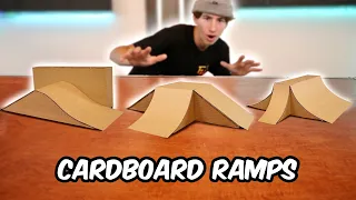 D.I.Y Cardboard Fingerboard Ramps