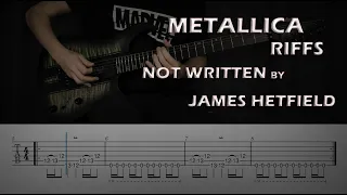 10 Metallica Riffs But Not Written by James Hetfield - With Tabs