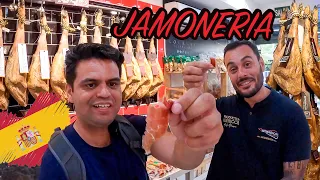 España - AUTENTICA JAMONERIA y probando el Jamón ibérico DE BELLOTA con Zeus Carrero