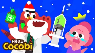 I am Doctor T-rex Santa!🦖🎅Chirstmas Song & Nursery Rhymes | Doctor Checkup Song | Hello Cocobi