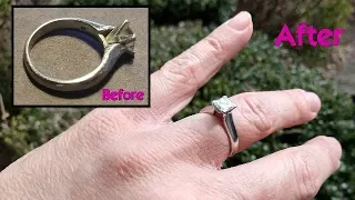 Shine and Polish a Platinum Diamond Ring with a Dremel Rotary Tool