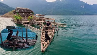 Build a Bamboo Speedboat to Survival in the Wild | 7 Asian