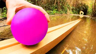 Marble Run 1000 Marbles Rain Gutter VS Mega Whirlpool ASMR Magic Holes Amakandu