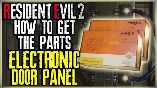 HOW TO GET ALL THE ELECTRONIC DOOR PANEL PARTS - ELECTRONIC PART LOCATIONS - RESIDENT EVIL 2 REMAKE