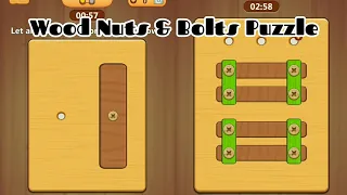 Wood Nuts & Bolts Puzzle | Level 1 | Main Games