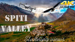 Best of Spiti Valley in 4 minutes| 4K Cinematic Aerial Travel Video| Breathe Fleurie |Himachal India