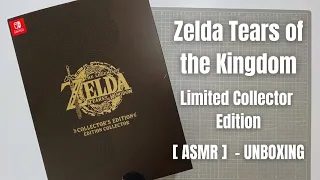 The legend of Zelda Tears of the Kingdom - Limited Collector Edition | ASMR Unboxing