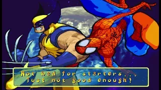 Marvel VS Capcom 1 - Spider-Man/Wolverine - Expert Difficulty Playthrough